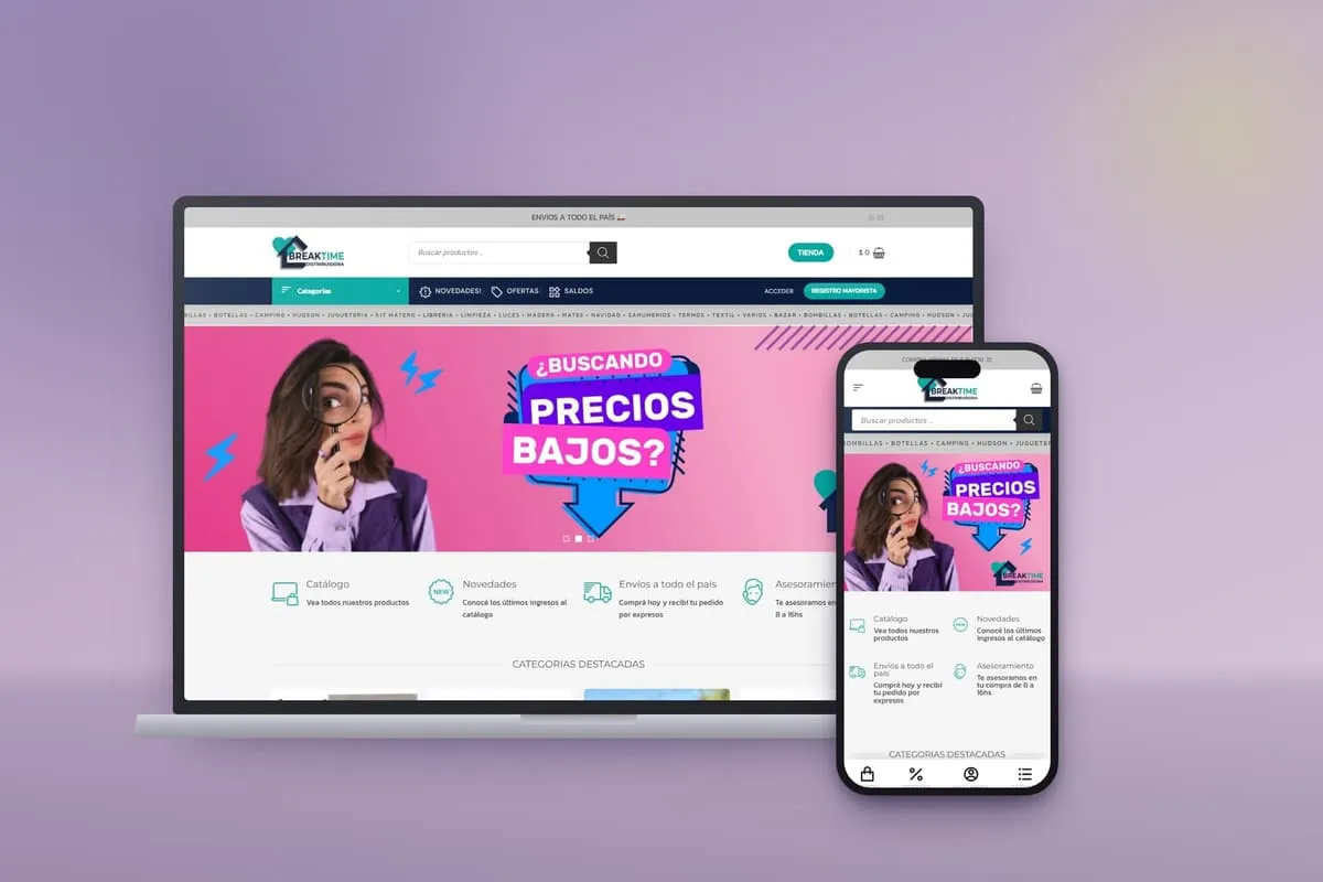 Tienda WooCommerce de Breaktime