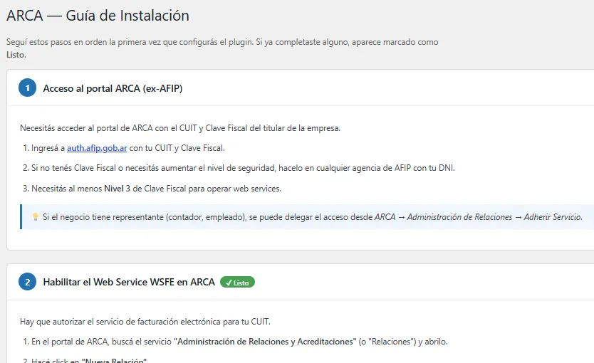 Guía de instalación integrada del plugin de facturación electrónica