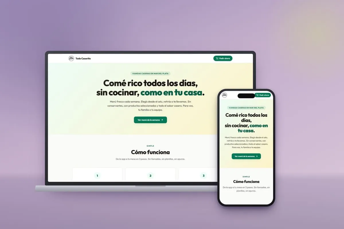 Sitio web de Todo Caserito, desarrollo de WebWooCommerce