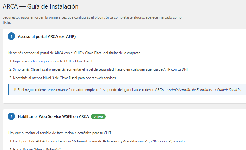 Guía de instalación integrada del plugin de facturación electrónica