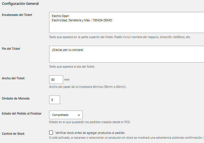 Configuración de WooCaja en WooCommerce