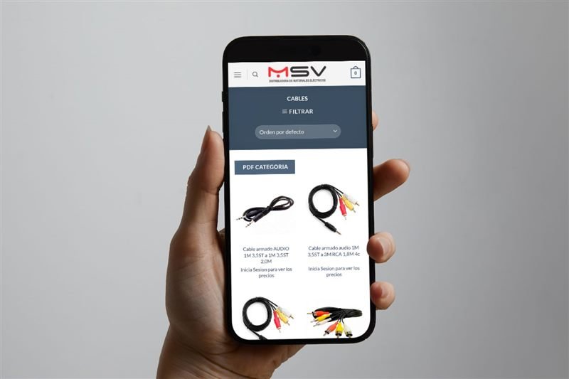 Tienda WooCommerce de MSV Distribución — Distribuidora · Artículos eléctricos